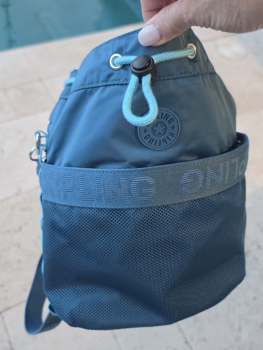 Kipling Blue Backpack Durable Sporty Design - Picture 9 of 9